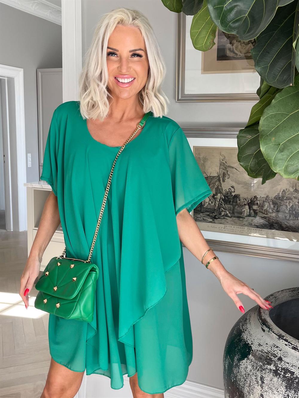 Wanda - Tunika kjole i chiffonstof